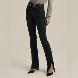 Hidden Split Hem Bootcut/ Flare Jeans
